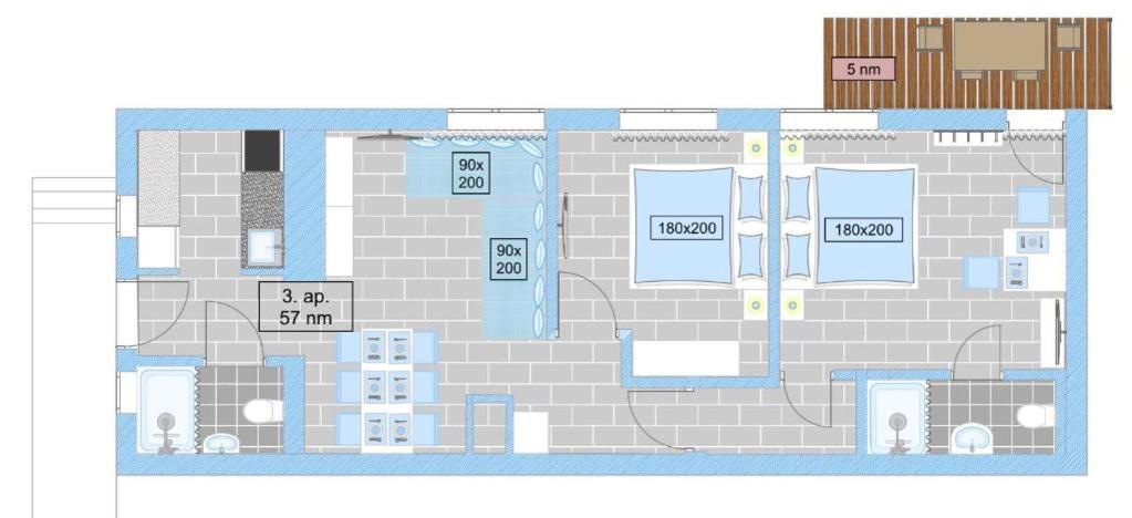 Topart Apartman I Balatonfenyves Eksteriør billede
